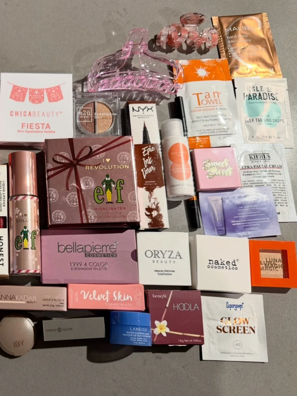 54 Piece Assorted Makeup & Beauty Lot - Full Size & Samples, Revolution NYX Ipsy - Picture 3 of 4